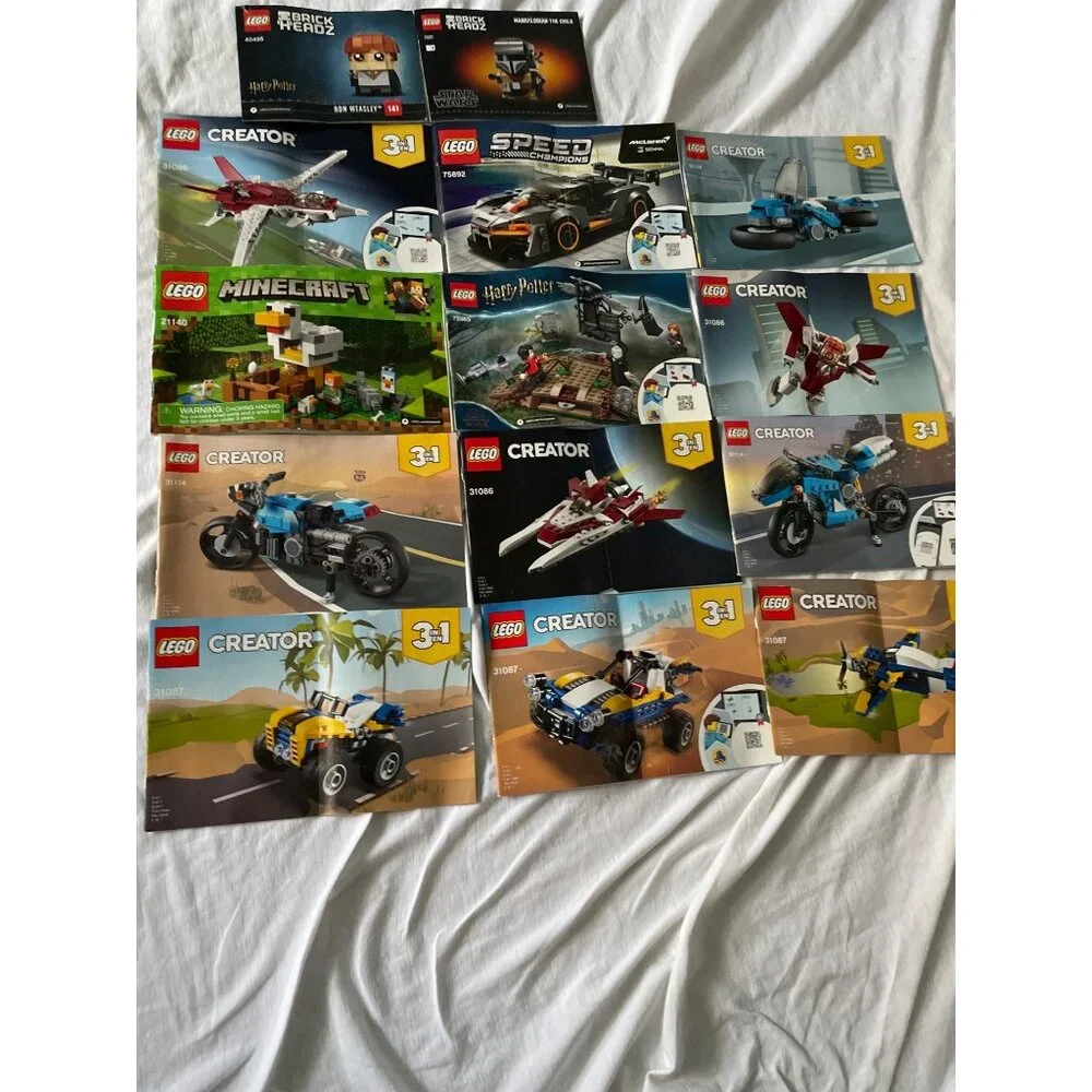 LEGO Creator & Harry Potter Instruction Manuals Only  Lot